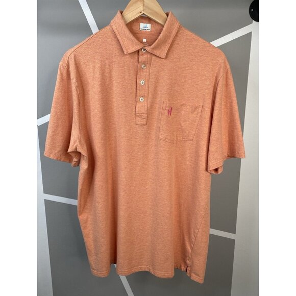 johnnie-O Other - Johnnie O Original Heathered Polo Men’s L Clementine Stretch Hangin Out Golf